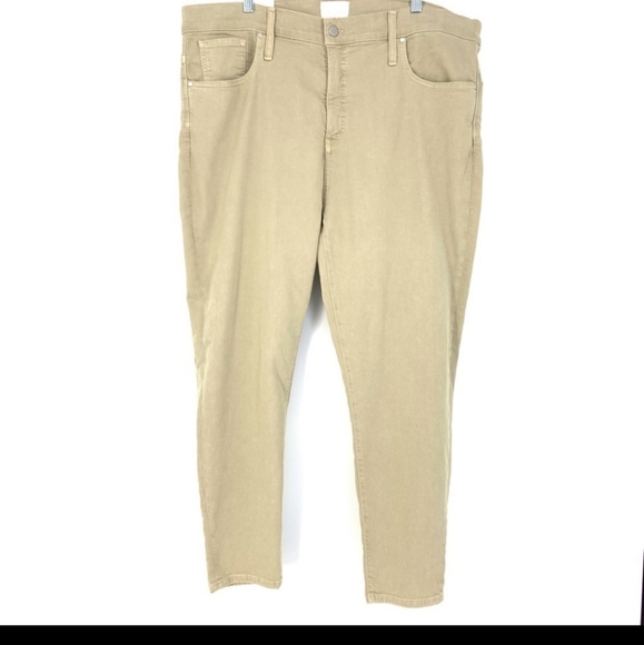 NWT Caslon Sz 35 US 20 Sierra Skinny Ankle Jeans Beige - Picture 3 of 7